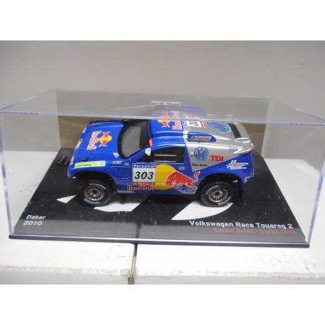 VOLKSWAGEN RACE TOUAREG 2 RALLY DAKAR 2010 SAINZ ALETIN SUELTO IXO 1:43