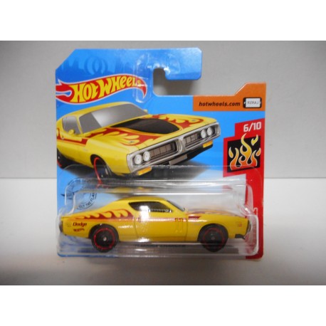 DODGE CHARGER 1971 FLAMES HOT WHEELS 1:64