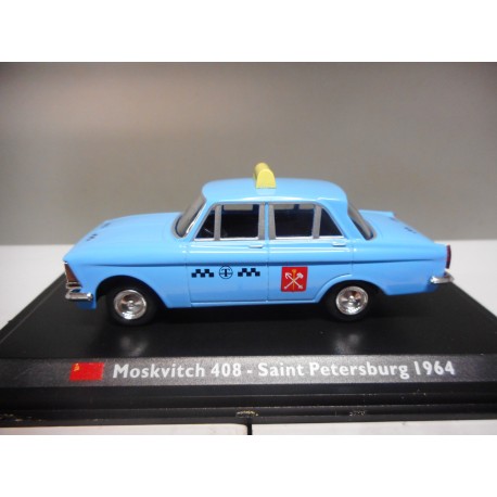 MOSKVITCH 408 TAXI SAINT PETERSBURG 1964 CENTAURIA IXO 1:43