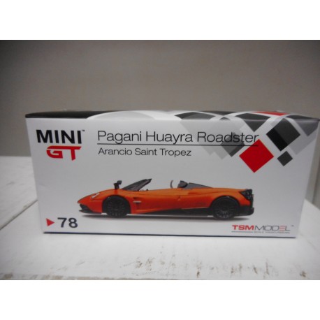 PAGANI HUAYRA ROADSTER ARANCIO SAINT TROPEZ MINI GT TSM78 1:64