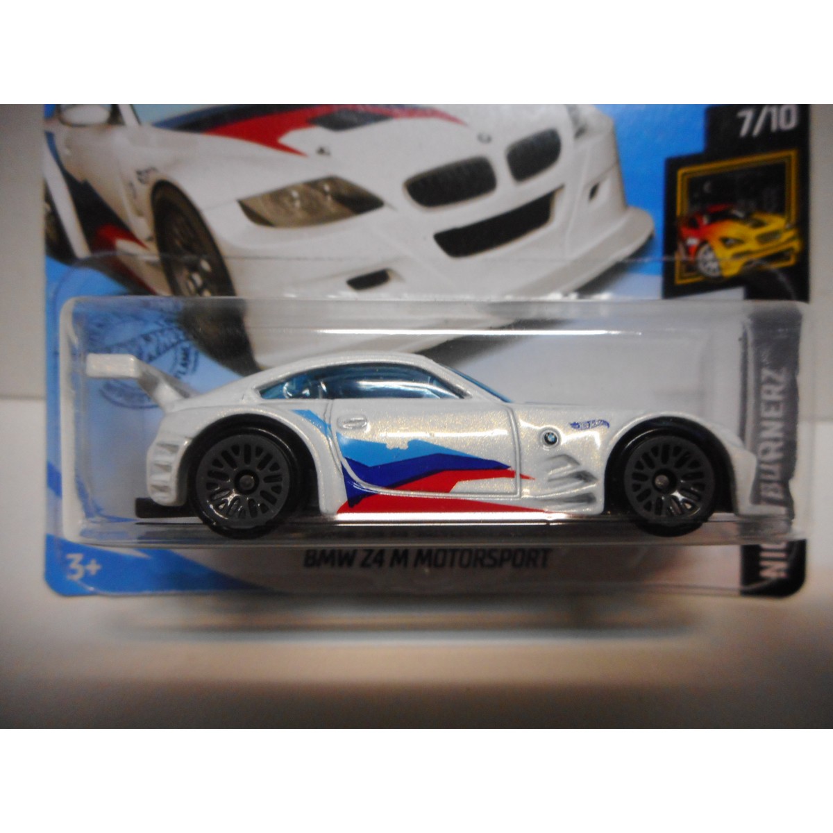 BMW Z4 E85 M MOTORSPORT 7/10 NIGHTBURNERZ HOT WHEELS 1:64 - BCN STOCK CARS