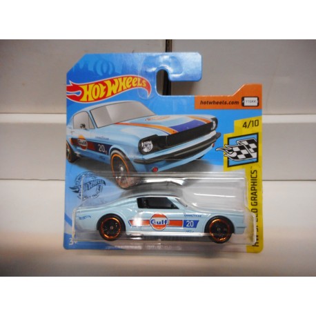 FORD MUSTANG 1965 2+2 FASTBACK GULF,DETROIT HOT WHEELS 1:64