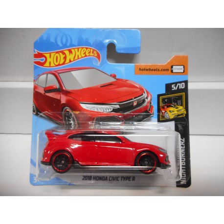HONDA CIVIC TYPE R FK 2018 BLACK,RED,..HOT WHEELS 1:64