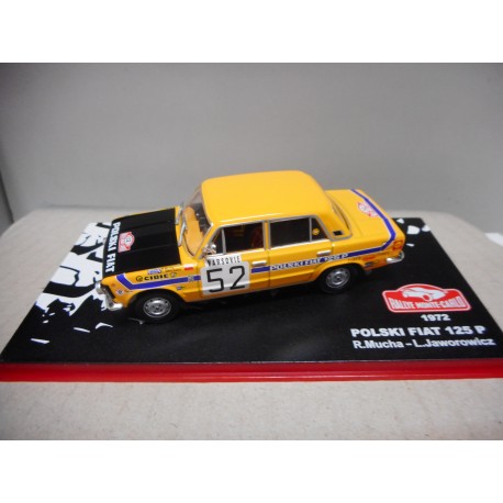 FIAT POLSKI 125 P RALLY MONTE-CARLO 1972 MUCHA ALTAYA IXO 1:43