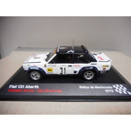 FIAT 131 ABARTH RALLY MONTE CARLO 1979 SERVIA ALTAYA IXO 1:43 BCN STOCK  CARS