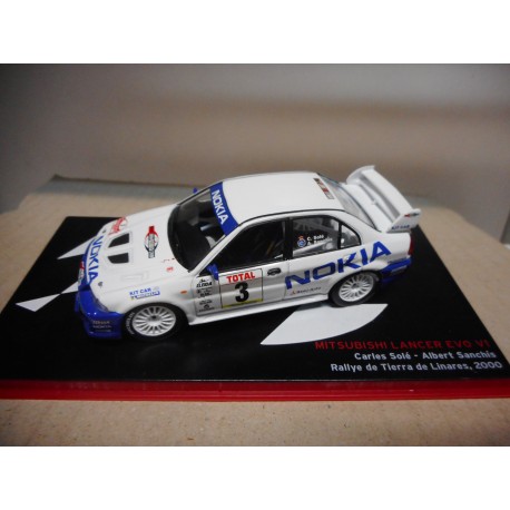 MITSUBISHI LANCER EVO VI RALLY LINARES 2000 SOLA ALTAYA IXO 1:43