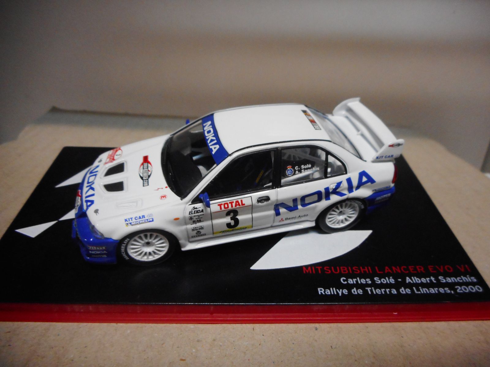 Altaya Ixo MITSUBISHI LANCER EVO VI Rallye Montecarlo 1999 Mäkinen Mannisenmäki