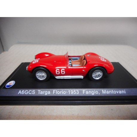 MASERATI A6GCS TARGA FLORIO 1953 FANGIO MANTOVANI LEO MODELS  1/43