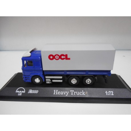 MAN F200 TRUCK POLICE/SHELL/HEAVY 1:72 JOY CITY USADO/SIN CAJA/VER FOTOS