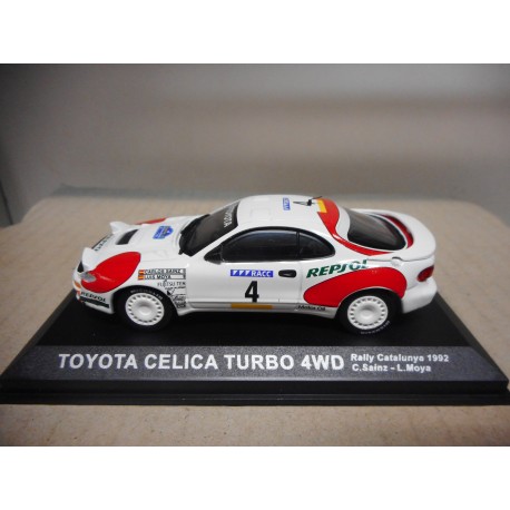 TOYOTA CELICA TURBO 4WD RALLY CATALUÑA 1992 SAINZ 1:43 ALTAYA IXO