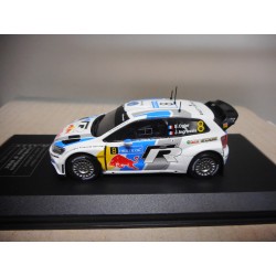 VOLKSWAGEN POLO R WRC RALLY FINLAND 2013 OGIER 1:43 DIECAST CLUB IXO