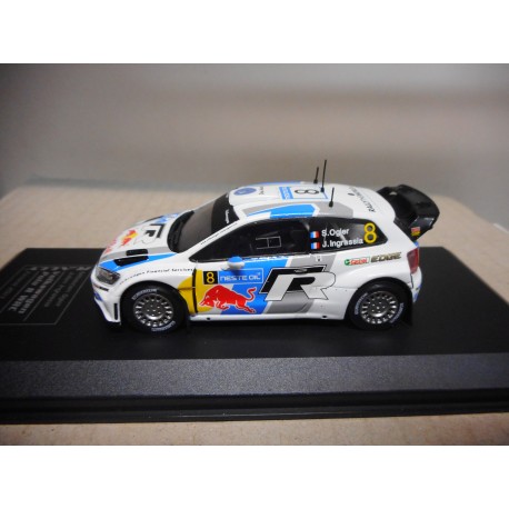 VOLKSWAGEN POLO R WRC RALLY FINLAND 2013 OGIER 1:43 DIECAST CLUB IXO