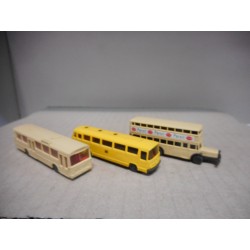 LOT 3 MERCEDES BUS  (2), BÜSSING WIKING 1:160-N USADOS/SIN CAJA/VER FOTOS