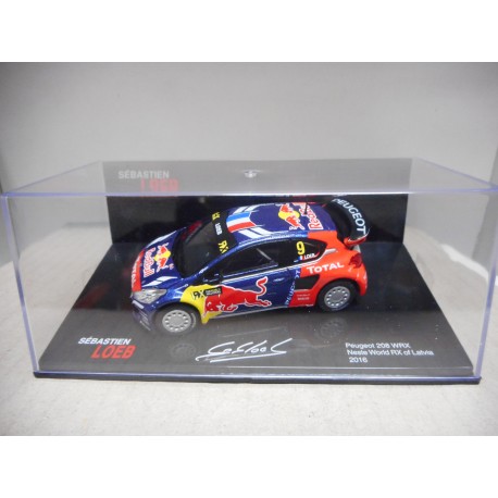 PEUGEOT 208 WRX NESTE WORLD RALLY RX LATVIA 2016 LOEB ALTAYA IXO 1:43