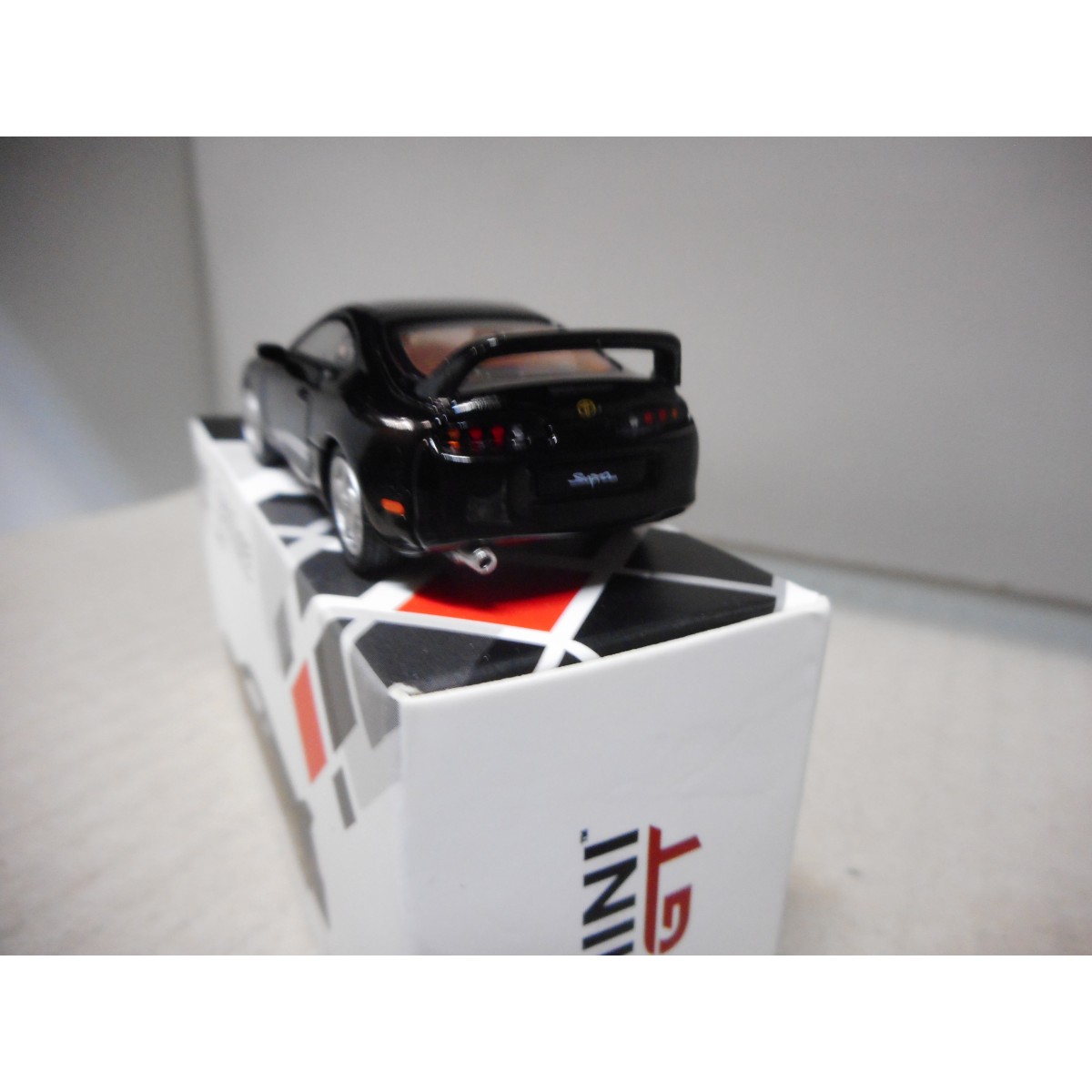 TOYOTA SUPRA JZA80 BLACK MINI GT TSM45 1.64 - BCN STOCK CARS