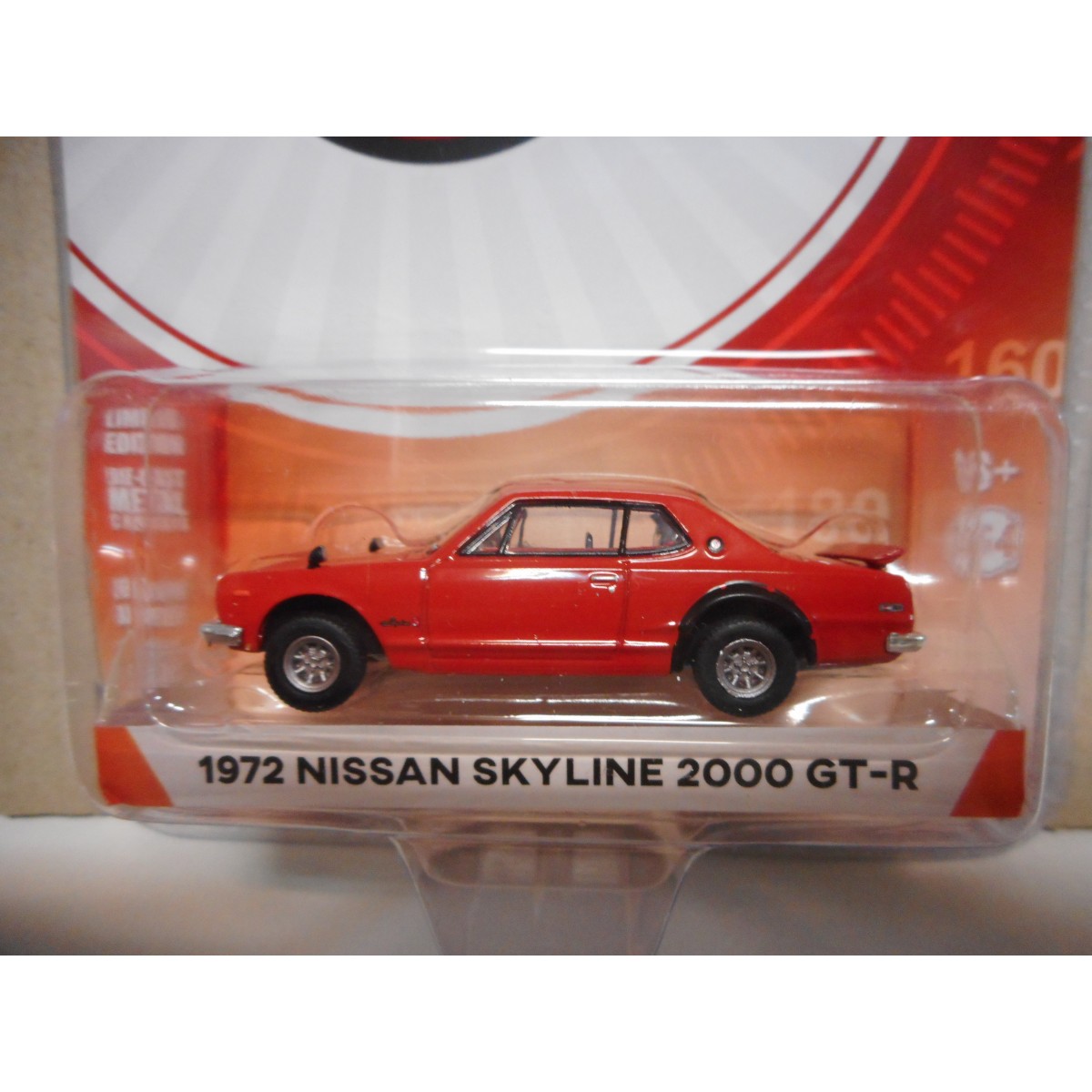 Greenlight 1/64 Nissan Skyline 2000 GT-R 1972 Verte CHASE - Miniature Neuve