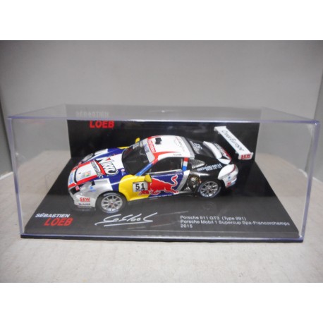 PORSCHE 911 GT3 (991) SUPERCUP SPA 2015 LOEB ALTAYA IXO 1:43