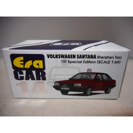 VOLKSWAGEN SANTANA TAXI SHENZEN 1:64 ERA CAR n14