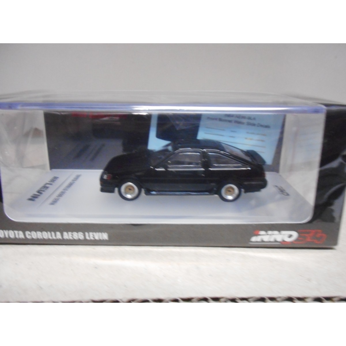 TOYOTA COROLLA AE86 LEVIN BLACK 1:64 INNO64 - BCN STOCK CARS