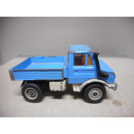 MERCEDES-BENZ UNIMOG 1500 BLUE SIKU 1620 USADO/NO CAJA/VER FOTOS
