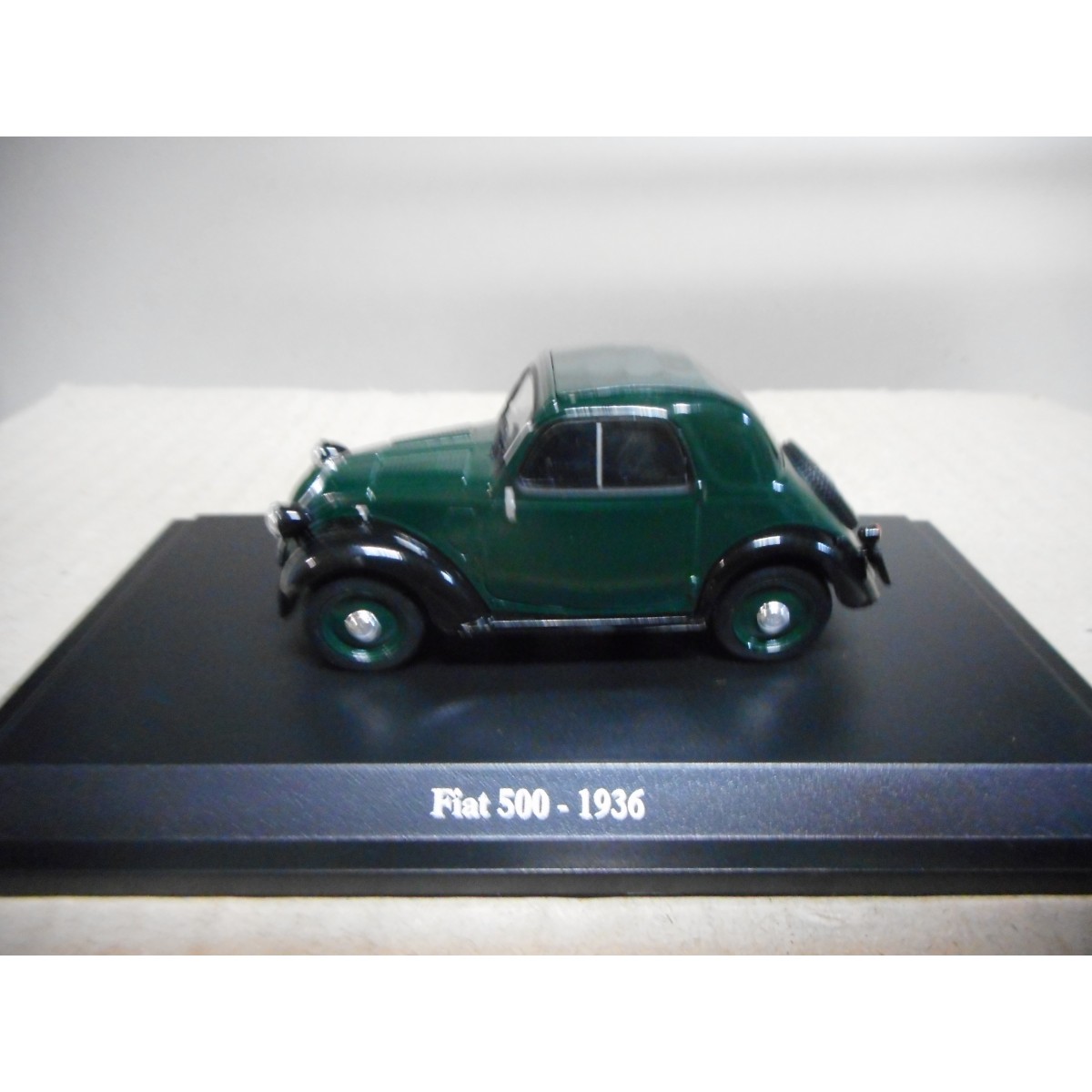 FIAT 500 GREEN 1936 NOREV HACHETTE 1:43 HARD BOX XXX000 - BCN