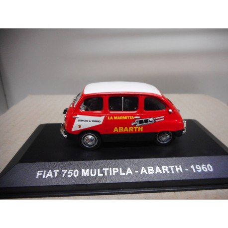 FIAT 750 MULTIPLA 1960 ABARTH 1:43 EAGLEMOSS IXO