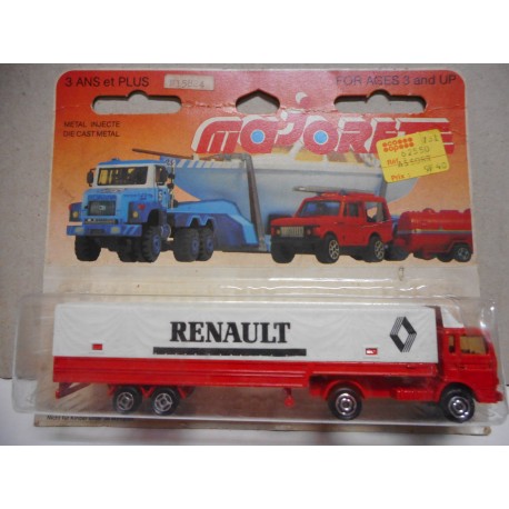 CAMION TRAILER RENAULT MAJORETTE 367 1:100 ANCIENNE CARTON