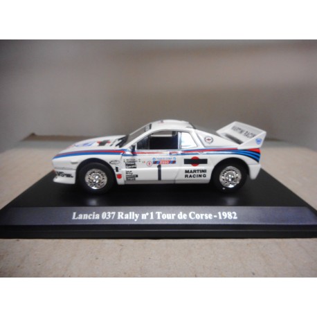 LANCIA 37 RALLY TOUR DE CORSE 1982 NOREV HACHETTE 1:43 HARD BOX