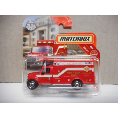 INTERNATIONAL TERRASTAR AMBULANCE EMERGENCY 1:64 MATCHBOX