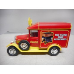 MATCHBOX YESTERYEAR MORRIS LIGHT VAN COCA-COLA 1929 USADO/NO CAJA