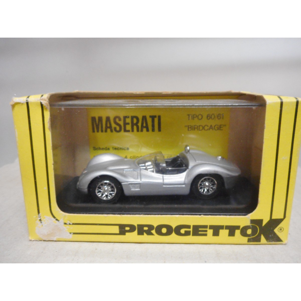 MASERATI TIPO 60/61 1961 BIRDCAGE 1:43 PROGETTO K USADO/VER FOTOS