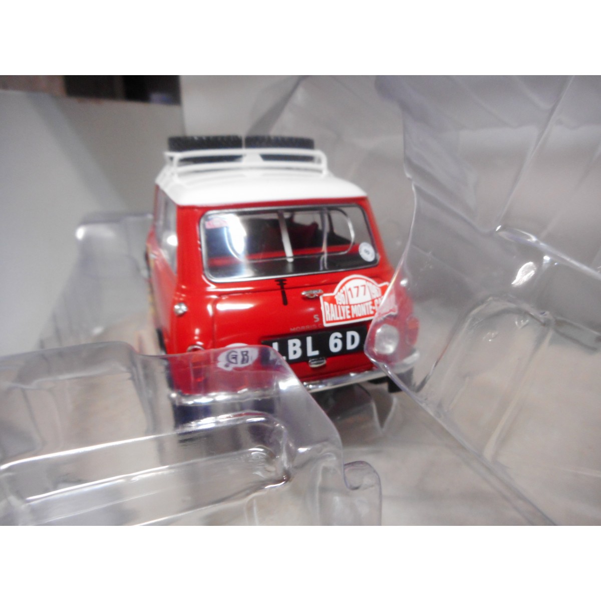 Politoys SB 1/25 - Austin Mini Cooper Rallye Monte Carlo 1967 N°177 - Etat D'usage