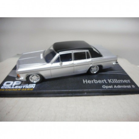 OPEL ADMIRAL B SILVER/BLACK 1:43 EAGLEMOSS IXO - BCN STOCK CARS