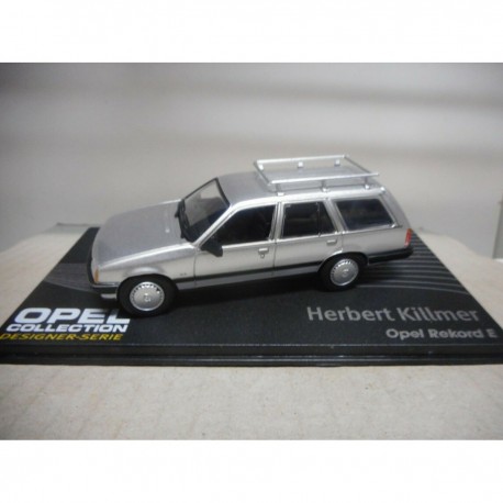 OPEL REKORD E CARAVAN SILVER 1:43 EAGLEMOSS IXO
