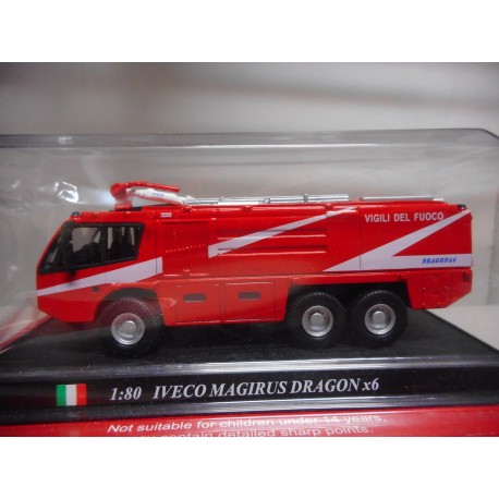 IVECO MAGIRUS DRAGON 6X6 ITALIA 1:80 FIRE/BOMBEROS/POMPIERS DelPrado