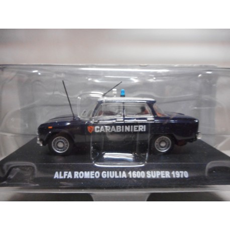 ALFA ROMEO GIULIA 1600 SUPER 1970 CARABINIERI 1:43 DeAGOSTINI