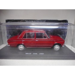 SEAT 124 L 1969 GRANATE 1:24 SALVAT IXO BLISTER ARRUGADO