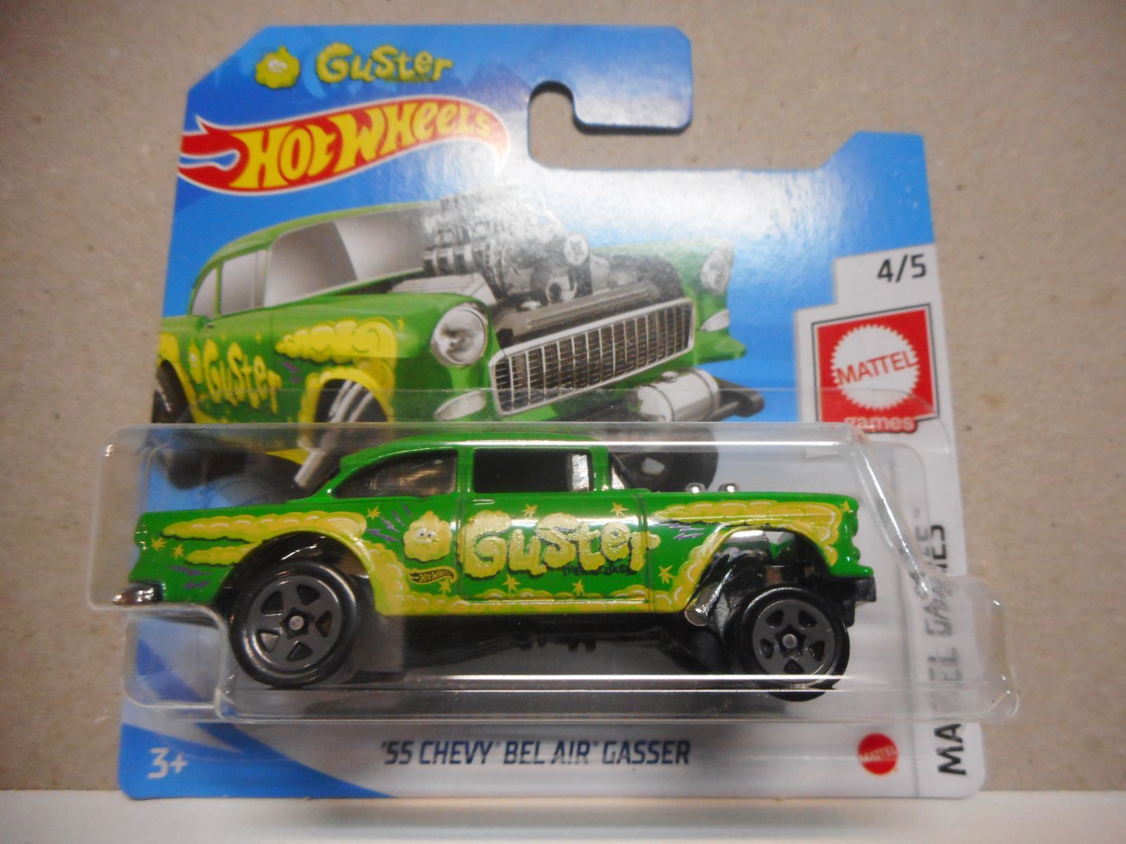 CHEVROLET BEL AIR GASSER 1955 GUSTER 1:64 HOT WHEELS - BCN STOCK CARS
