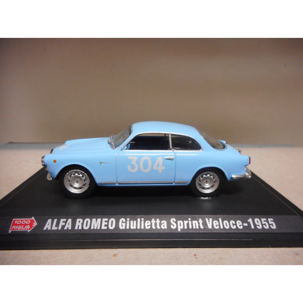 ALFA ROMEO GIULIETTA SPRINT VELOCE 1955 1000 MIGLIA 1:43 HARD BOX