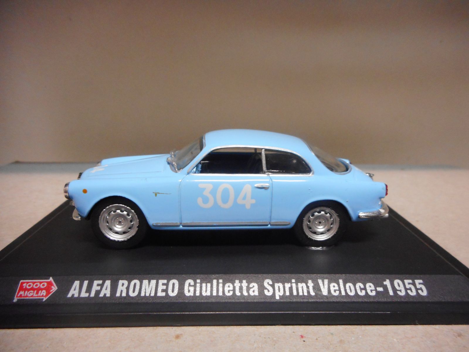 ALFA ROMEO GIULIETTA SPRINT VELOCE 1955 1000 MIGLIA 1:43 HARD BOX