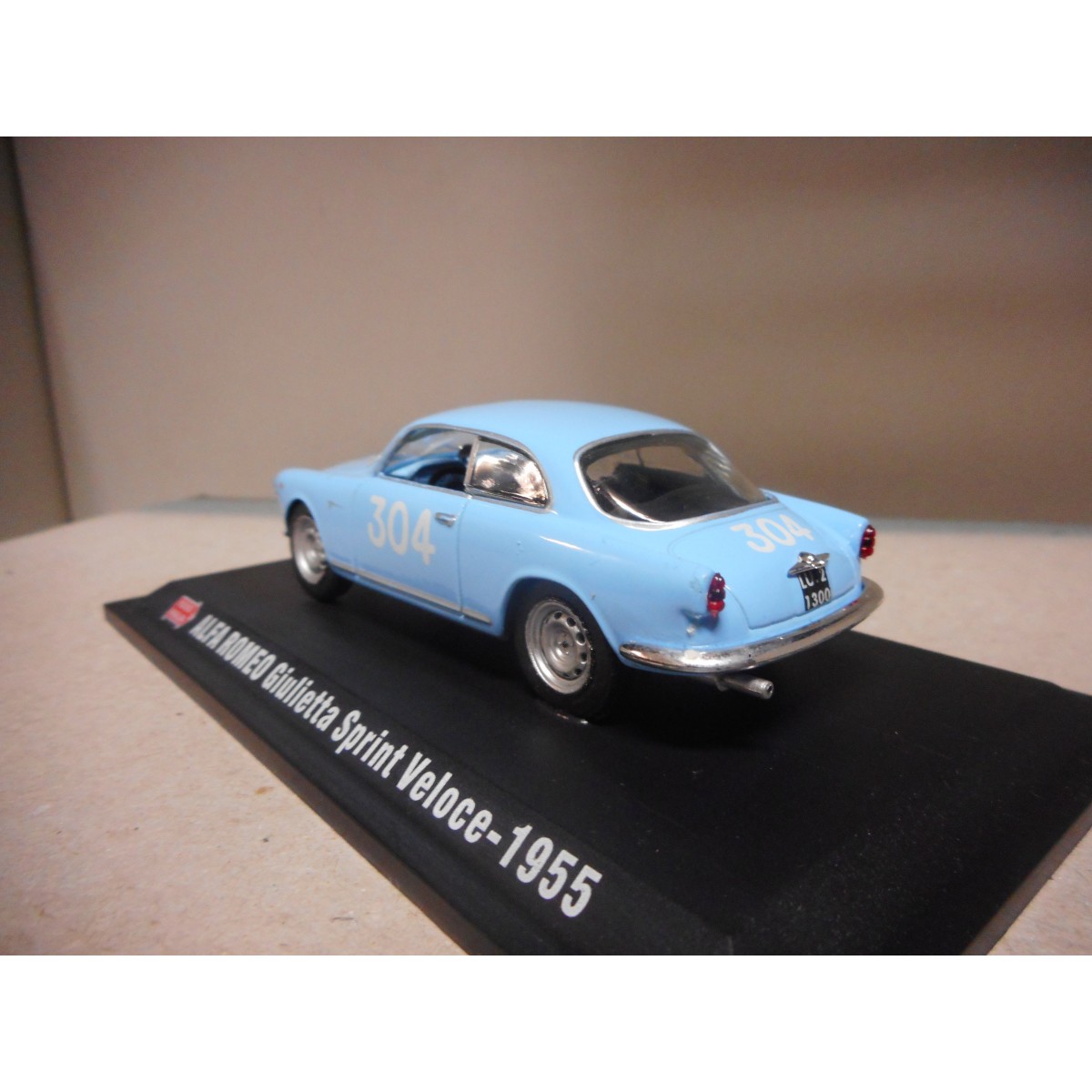 ALFA ROMEO GIULIETTA SPRINT VELOCE 1955 1000 MIGLIA 1:43 HARD BOX