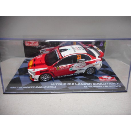 MITSUBISHI LANCER EVO X RALLY MONTE CARLO 2014 RENDINA 1:43 EAGLEMOSS IXO