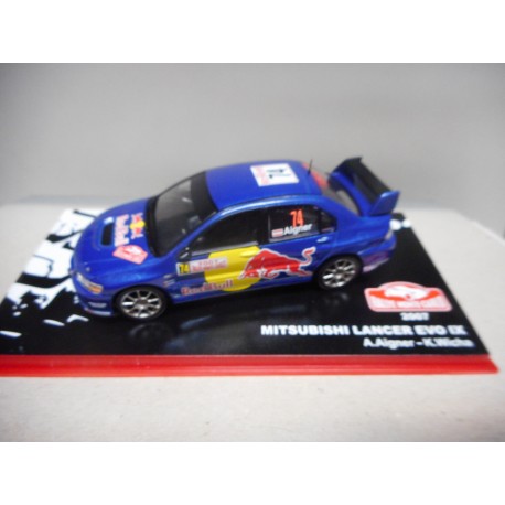 MITSUBISHI LANCER EVO IX RALLY MONTE CARLO 20O7 AIGNER 1:43 ALTAYA IXO
