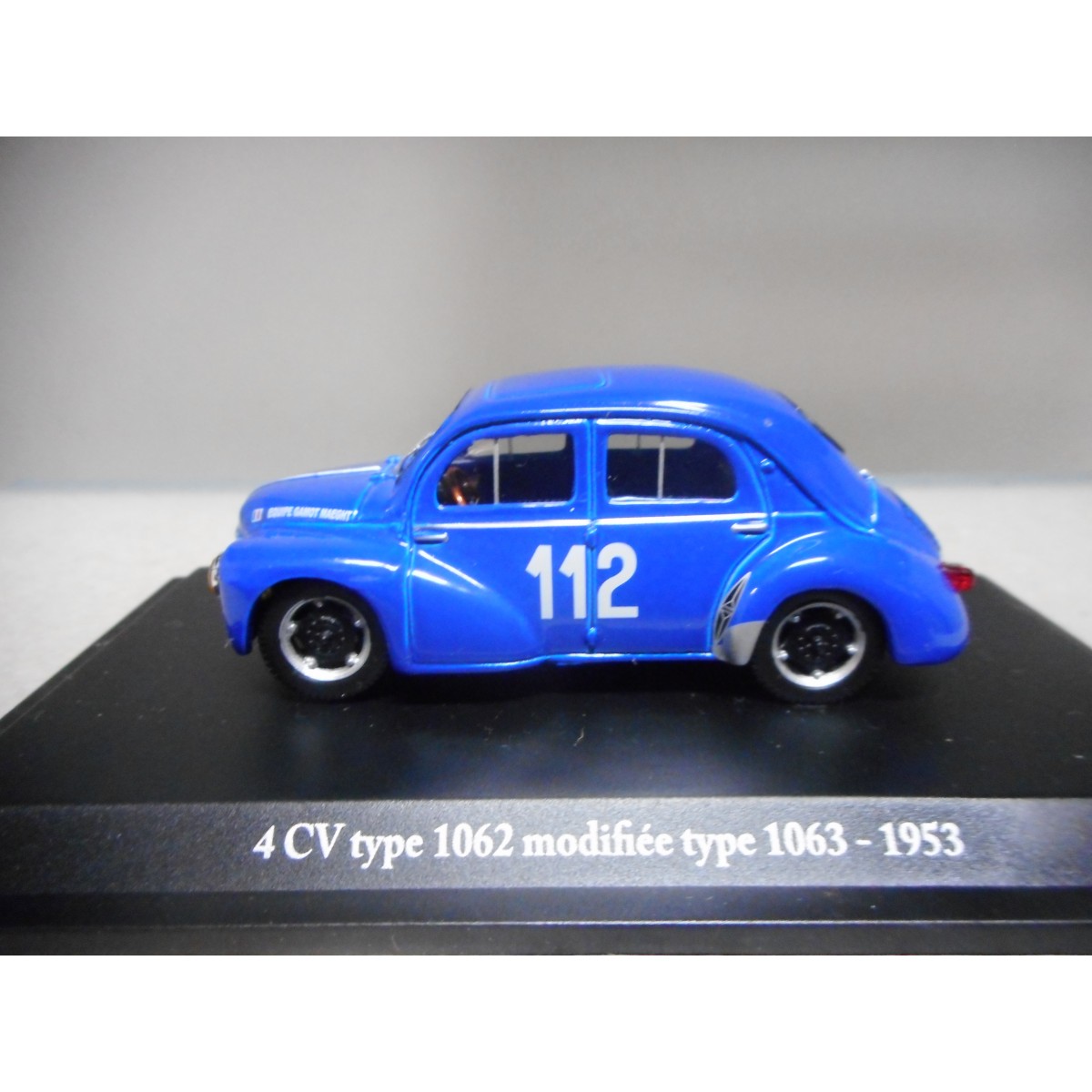 Miniature Paradcar Renault 4CV – 24 Heures Du Mans 1953, N°52, 1/43, TRÈS RARE