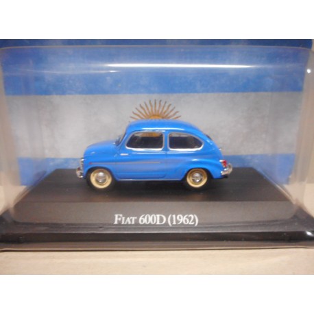 FIAT 600D BLUE 1962 ARGENTINA SALVAT IXO 1:43