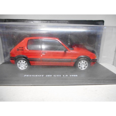 PEUGEOT 205 GTi 1.9 RED 1988 1:24 SALVAT IXO