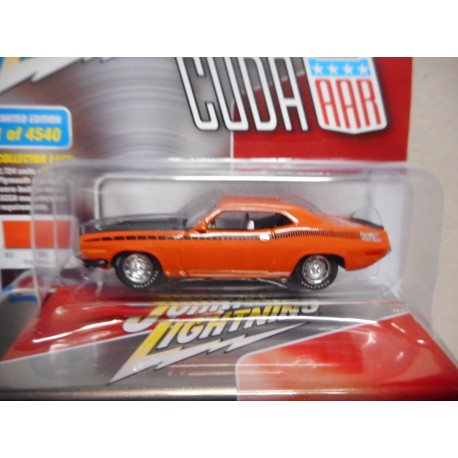 PLYMOUTH AAR CUDA 1970 ORANGE 1:64 JOHNNY LIGHTNING