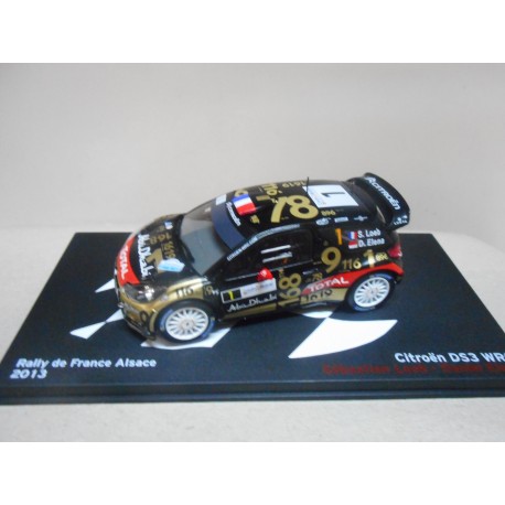 CITROEN DS3 WRC RALLY FRANCE ALSACE 2013 LOEB 1:43 ALTAYA IXO