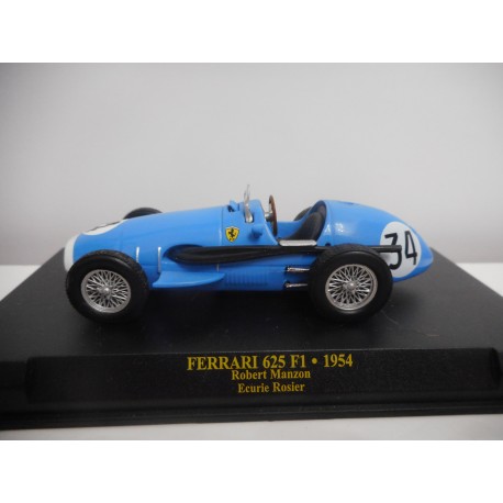 Modèle Réduit 1:43 Ferrari F1 625 #34 1954 Robert Manzon - Édicola, Avec Vitrine, Neuf