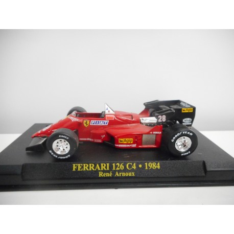FERRARI 126 C4 F1 1984 ARNOUX FORMULA F1 1:43 ALTAYA IXO HARD BOX EX PRIVADO